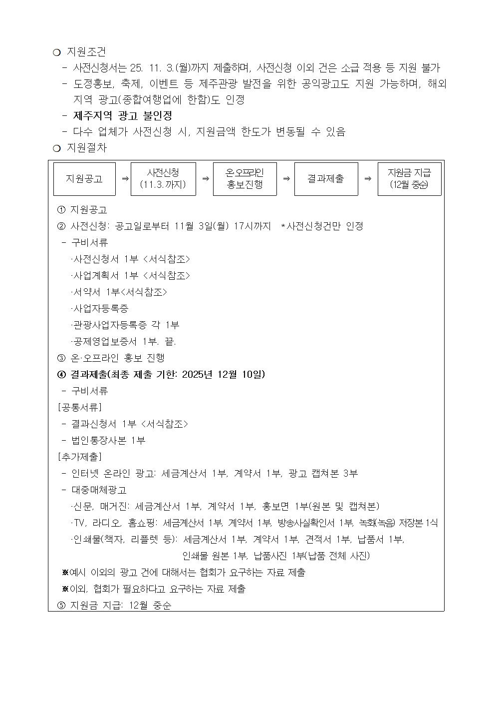 여행업계 대상 온오프라인 홍보(광고)비 지원 사업(2차) 공고문002.jpg
